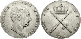Altdeutsche Münzen und Medaillen
Bayern
Maximilian IV. (I.) Joseph, 1799-1806-1825
Kronentaler 1821. sehr schön. Jaeger 14. Thun 44. AKS 44.
