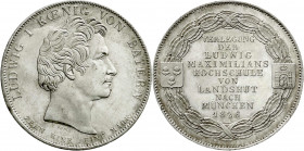 Altdeutsche Münzen und Medaillen
Bayern
Ludwig I., 1825-1848
Geschichtstaler 1826. Verlegung der Ludwig Maximilians Hochschule von Landshut nach Mü...