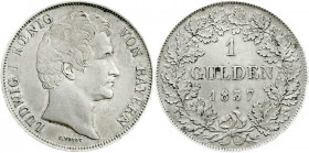 Altdeutsche Münzen und Medaillen
Bayern
Ludwig I., 1825-1848
Gulden 1837. sehr schön/vorzüglich. Jaeger 62. AKS 78.