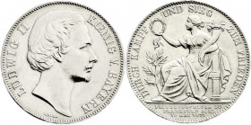 Altdeutsche Münzen und Medaillen
Bayern
Ludwig II., 1864-1886
Siegestaler 1871. gutes vorzüglich aus Erstabschlag, etwas berieben, winz. Randfehler...
