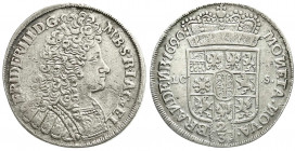 Altdeutsche Münzen und Medaillen
Brandenburg-Preußen
Friedrich III., 1688-1701
2/3 Taler 1690 LCS, Berlin. Wert in Schnurklammern, N spiegelverkehr...
