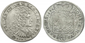 Altdeutsche Münzen und Medaillen
Brandenburg-Preußen
Friedrich III., 1688-1701
2/3 Taler 1691 BH, Minden. BH unter dem Brb. mit div. Verzierungen. ...