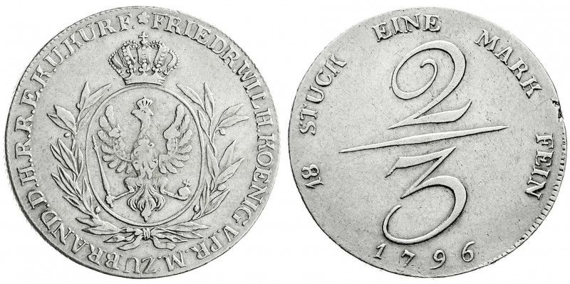 Altdeutsche Münzen und Medaillen
Brandenburg-Preußen
Friedrich Wilhelm II., 17...