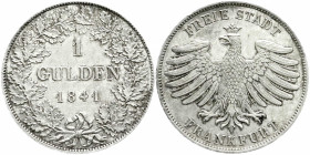 Altdeutsche Münzen und Medaillen
Frankfurt-Stadt
Gulden 1841. vorzüglich/Stempelglanz, Prachtexemplar mit feiner Tönung. Jaeger 22. AKS 11.