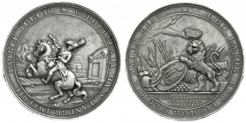 Altdeutsche Münzen und Medaillen
Hessen-Kassel
Wilhelm IX., 1785-1803
Silbermedaille 1803, unsigniert. Auf die Eroberung Frankfurts 1792 und die Er...