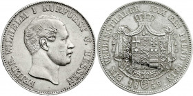 Altdeutsche Münzen und Medaillen
Hessen-Kassel
Friedrich Wilhelm I., 1847-1866
Vereinstaler 1859. sehr schön/vorzüglich, kl. Kratzer. Jaeger 48b. T...