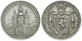 Altdeutsche Münzen und Medaillen
Hessen-Darmstadt
Ludwig I., 1806-1830
Silbermedaille 1825, auf die Jahrtausendfeier der Abtei Seligenstadt. Stempe...
