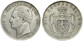 Altdeutsche Münzen und Medaillen
Hessen-Darmstadt
Ludwig II., 1830-1848
Kronentaler 1833 HR. sehr schön, kl. Randfehler. Jaeger 33. Thun 194. AKS 1...