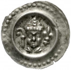 Altdeutsche Münzen und Medaillen
Konstanz-Bistum
Heinrich II. von Klingenberg, 1293-1306
Brakteat o.J. Mithriertes Bischofsbrb. v.v., links Krummst...