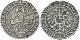 Altdeutsche Münzen und Medaillen
Lübeck-Stadt
1/2 Reichstaler 1568. sehr schön, Prüfkerbe und Bohrstelle. Behrens 204.