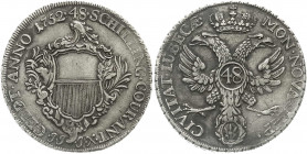 Altdeutsche Münzen und Medaillen
Lübeck-Stadt
Taler zu 48 Schilling 1752 JJJ. gutes sehr schön, übl. Prägeschwäche, schöne Patina. Behrens 291a. Dav...