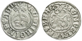 Altdeutsche Münzen und Medaillen
Marsberg
Reichsgroschen (1/24 Taler) 1609, Marsberg, Mzm. Jakob Pfahler. gutes sehr schön. Schwede 27 Ca.