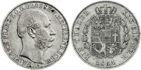 Altdeutsche Münzen und Medaillen
Mecklenburg-Schwerin
Friedrich Franz II., 1842-1883
Vereinstaler 1864 A. gutes sehr schön. Jaeger 58. Thun 215. AK...