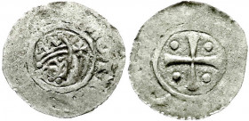 Altdeutsche Münzen und Medaillen
Niederelbegebiet, unbekannte Münzstätte
Pfennig o.J.(11. Jh.). Gekrönter Kopf r. (ähnlich Bruno III. von Friesland)...