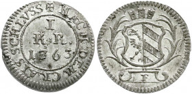Altdeutsche Münzen und Medaillen
Nürnberg-Stadt
Kreuzer 1763 F. fast Stempelglanz. Kellner 380.