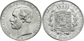 Altdeutsche Münzen und Medaillen
Oldenburg
Nicolaus Friedrich Peter, 1853-1900
Vereinstaler 1860 B. sehr schön, kl. Kratzer. Jaeger 55. Thun 241. A...