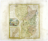 Altdeutsche Münzen und Medaillen
Osnabrück
Bistum
Handcolorierte Kupferstich-Landkarte "Episcopatus Osnabrugensis" 1753 von Tobias Mayer, Nürnberg....
