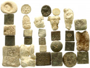 Waagen und Gewichte
Lots
28 meist antike Bronzegewichte und Bleiplomben. Meist Römer und Griechen. Besichtigen. unterschiedlich erhalten