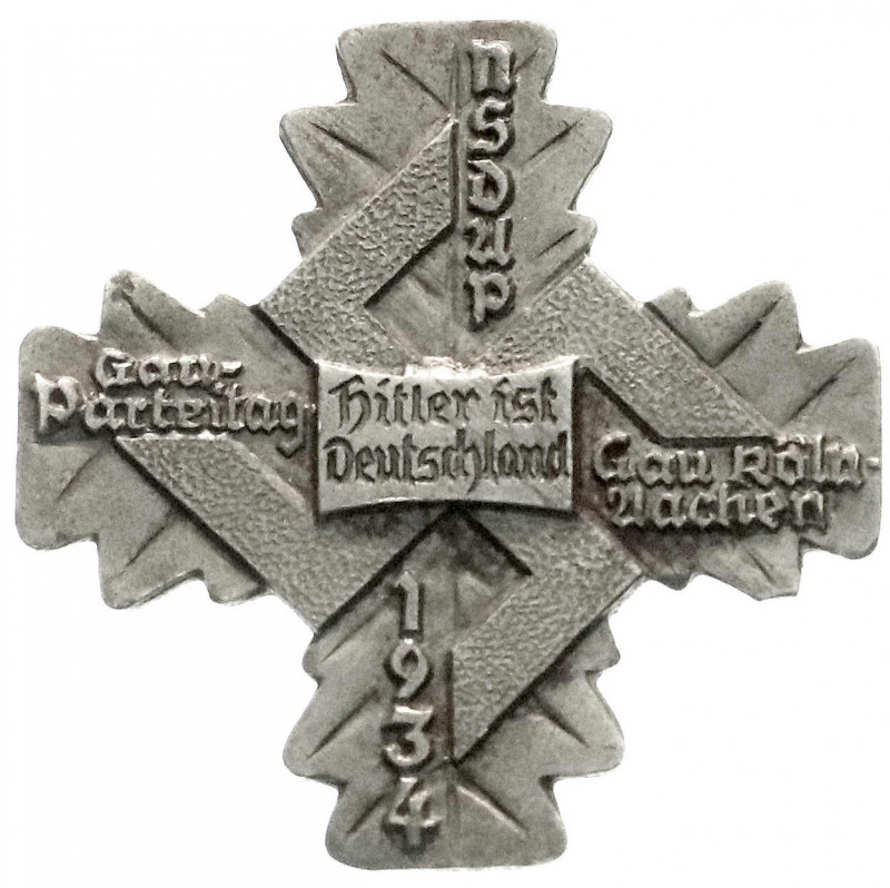 Medaillen
Drittes Reich
Massives Eisen-Abzeichen 1934, Gau-Parteitag Gau Köln-...