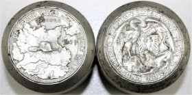 Medaillen
Drittes Reich
Prägestempelpaar (Patrizen) zur Medaille 1939 von Karl Goetz. Reichsprotektorat über Böhmen und Mähren. Prägedurchmesser 36 ...