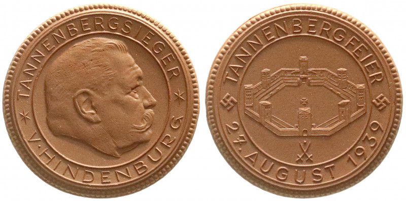 Medaillen
Drittes Reich
Porzellanmedaille Einweihung des Tannenbergdenkmals 19...