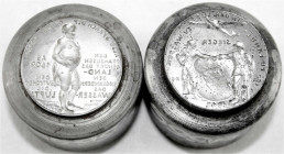 Medaillen
Drittes Reich
Prägestempelpaar (Matrizen) zur Medaille 1942, von Karl Goetz. Napoleon - der große Korse. Prägedurchmesser 36 mm. Stempel E...