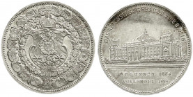 Medaillen
Städtemedaillen
Berlin
Silbermedaille 1894 von Lauer (Nürnberg) auf die Fertigstellung des Reichstagsgebäudes. Inkuse Randschrift: EIN GE...