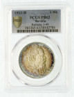 Reichssilbermünzen J. 19-178
Bayern
Luitpold 1911-1912
3 Mark 1911 D. Zum 90 jähr. Geb. Im PCGS-Blister mit Grading PR 63 CAM. Polierte Platte, nur...