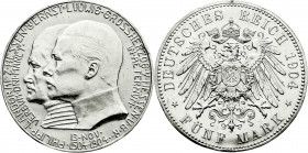 Reichssilbermünzen J. 19-178
Hessen
Ernst Ludwig, 1892-1918
5 Mark 1904 zum 400. Geburtstag. Polierte Platte, Randfehler und kl. Kratzer. Jaeger 75...