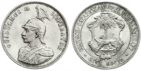 Kolonien und Nebengebiete
Deutsch Ostafrika
Rupie 1890. Stempelglanz, Prachtexemplar, selten in dieser Erhaltung. Jaeger N 713.
