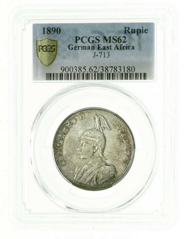 Kolonien und Nebengebiete
Deutsch Ostafrika
Rupie 1890. Im PCGS-Blister mit Gr...