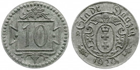 Kolonien und Nebengebiete
Danzig, Freie Stadt
10 Pfennig 1920, kleine Wertzahl. sehr schön. Jaeger D 1a.
