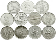 Weimarer Republik
Lots
11 verschiedene 3 Reichsmark Gedenkmünzen: 1925 A Rheinlande, 1927 Bremerhaven, Nordhausen, Marburg, 1929 Meissen, Lessing D,...