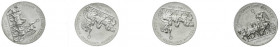 Münzen der Deutschen Demokratischen Republik
Gedenkmünzen der DDR
4 X 10 Mark 1989 A, Schadow. Original verschweißt im Viererstreifen. Randschrift 3...