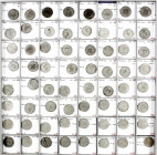LOTS
Deutsche Münzen bis 1871
64 Silber/Billon-Stücke der Schwalbachzeit, meist 6 Kreuzer aus Baden, Hessen-Darmstadt, Nassau, Sachsen- Coburg-Gotha...