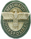 Orden und Ehrenzeichen
Deutschland
Drittes Reich, 1933-1945
Dienstabzeichen Bergwacht Hilfspolizei Tirol-Vorarlberg. Mit Filz und Gegenplatte. Hers...