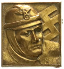 Orden und Ehrenzeichen
Deutschland
Drittes Reich, 1933-1945
Hohlgeprägtes Abzeichen o.J. des NSKK. Büste eines Motorradfahrers mit Helm und Hakenkr...