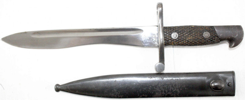 Militaria
Blankwaffen
Spanien
Seitengewehr M1941 in Scheide. Hersteller FN To...