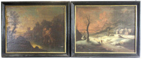 Varia
Bilder
Ölbilder und Gemälde
2 großformatige Landschaftsgemälde des Christoph von Bemmel (1707-1783 Nürnberg). Jeweils Öl auf Leinwand und in ...