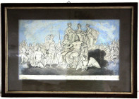 Varia
Bilder
Ölbilder und Gemälde
Teil-aquarellierte Zeichnung um 1810/1820, Turin. Skizze der Götter des Olymp (Zeus und Hera mit Adler, dahinter ...