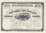 Varia
Historische Wertpapiere
USA
3 versch. Anteilscheine: Bank of Kentucky 1858, New York and New England Railroad Company 1886 und Second Nationa...