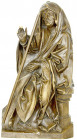 Varia
Skulpturen und Plastiken
Holzskulptur der Heiligen Anna (Mutter der Hl. Maria) im Alter, verschleiert mit Stab auf einem Podest sitzend. 60 X ...