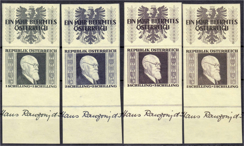 Briefmarken
Ausland
Österreich
Karl Renner 1946, postfrisch, ungezähnt aus Kl...