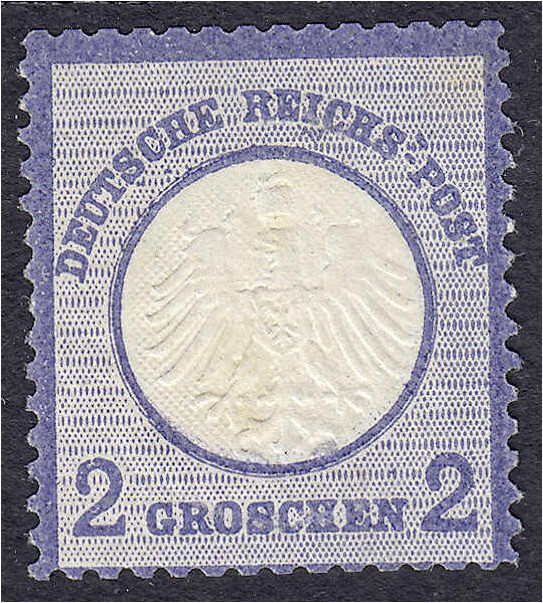 Briefmarken
Deutschland
Deutsches Reich
2 Groschen kleiner Brustschild 1872, ...