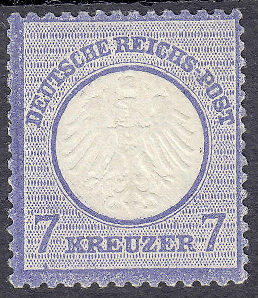 Briefmarken
Deutschland
Deutsches Reich
7 Kreuzer kleiner Brustschild 1872, u...