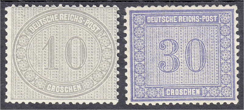 Briefmarken
Deutschland
Deutsches Reich
10+30 Gr. Freimarken für den Innendie...