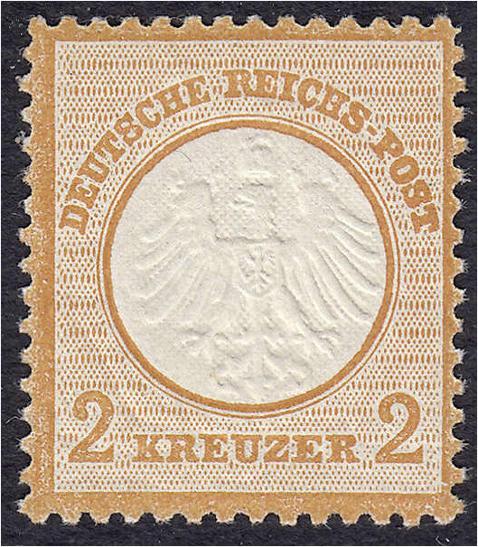 Briefmarken
Deutschland
Deutsches Reich
2 Kreuzer kleiner Brustschild 1872, p...