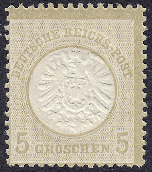 Briefmarken
Deutschland
Deutsches Reich
5 Gr. großer Brustschild 1872, postfr...