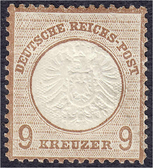 Briefmarken
Deutschland
Deutsches Reich
9 Kreuzer großer Brustschild 1872, un...