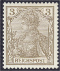 Briefmarken
Deutschland
Deutsches Reich
3 Pf. Reichspost 1900, postfrische Erhaltung, Farbe ,,b", geprüft Jäschke BPP. Mi. 440,-€. ** Michel 54 b....